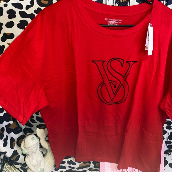 VICTORIA SECRET FLANNEL JOGGER TEE-JAMA SET - Picture 8 of 12